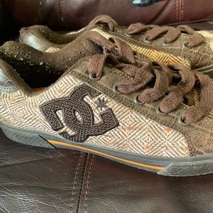 DC Brown Wool Sneakers Size 7.5